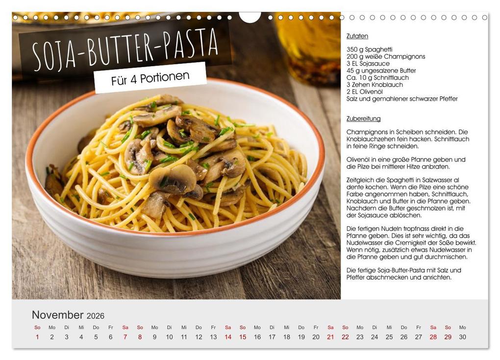 Weitere Ansicht: Vegetarisch - leicht und lecker (Wandkalender 2026 DIN A3 quer), CALVENDO Monatskalender | Martin Rettenberger, Calvendo