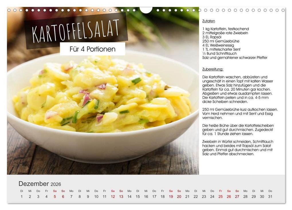 Weitere Ansicht: Vegetarisch - leicht und lecker (Wandkalender 2026 DIN A3 quer), CALVENDO Monatskalender | Martin Rettenberger, Calvendo