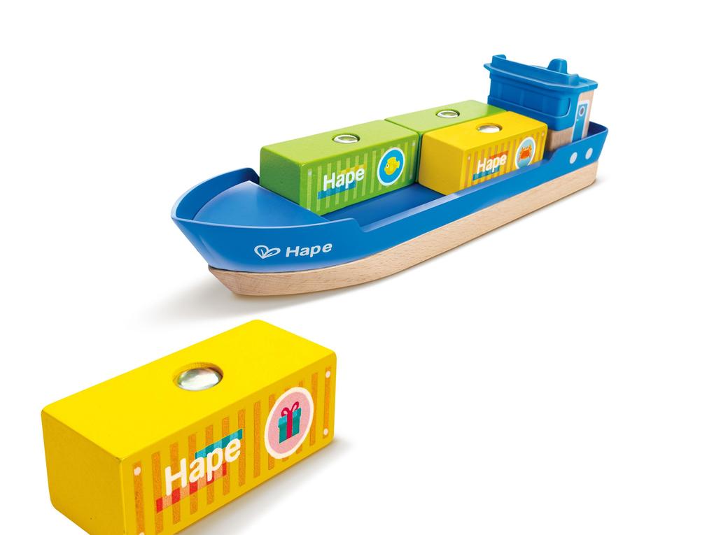 Weitere Ansicht: Hape - Frachtschiff und Hafenkran