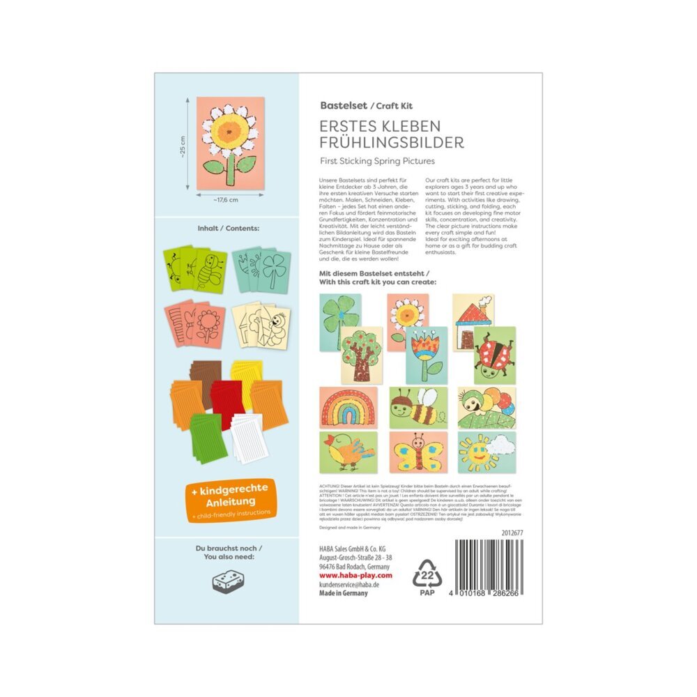Weitere Ansicht: Bastelset - Erstes Kleben Frühlingsbilder