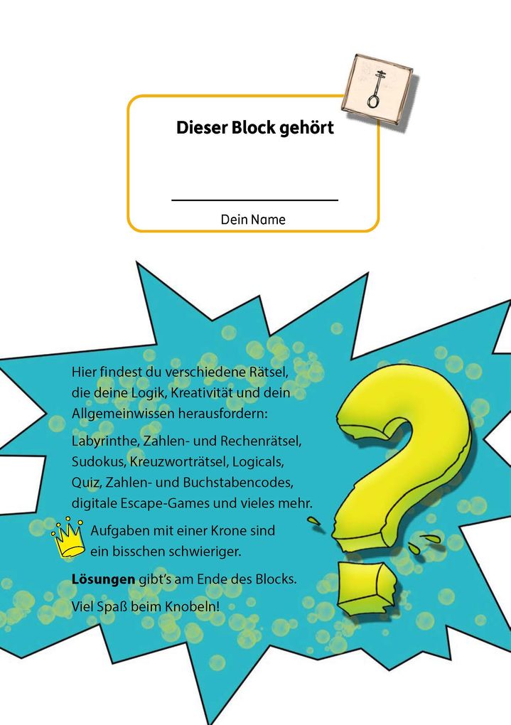 Weitere Ansicht: Rätselblock ab 12 Jahre, Band 2 | Joshua Schulz
