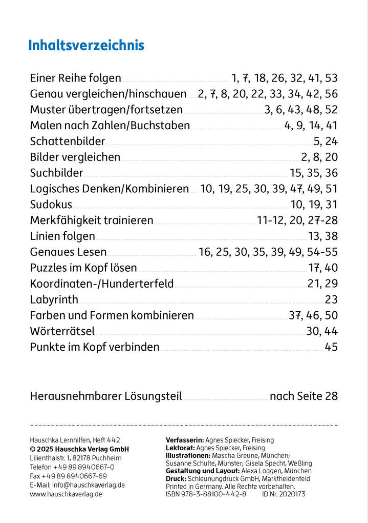 Weitere Ansicht: Mein Übungsheft Konzentration 2. Klasse - Wahrnehmung, logisches Denken | Agnes Spiecker