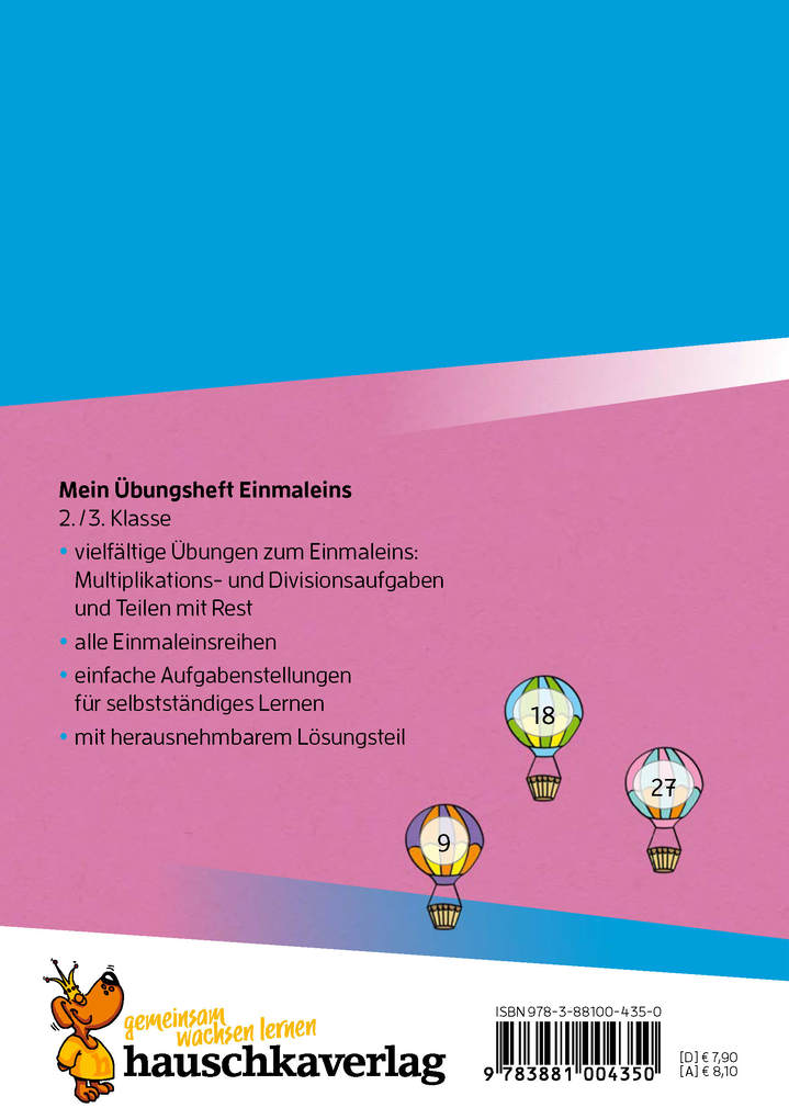 Weitere Ansicht: Mein Übungsheft Einmaleins 2./3. Klasse | Joshua Schulz