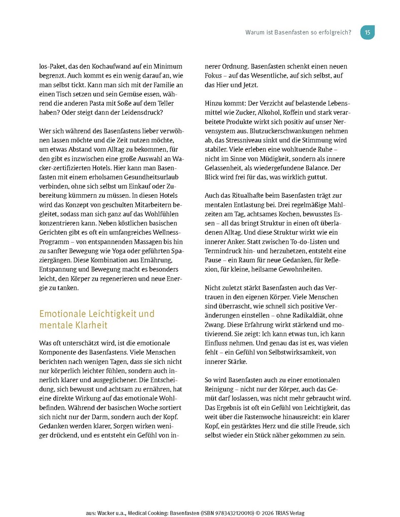 Weitere Ansicht: Medical Cooking: Basenfasten | Sabine Wacker, Martina Huber