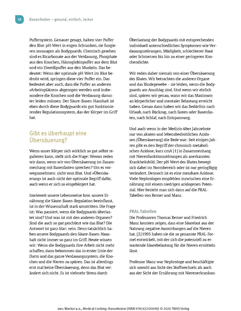 Weitere Ansicht: Medical Cooking: Basenfasten | Sabine Wacker, Martina Huber