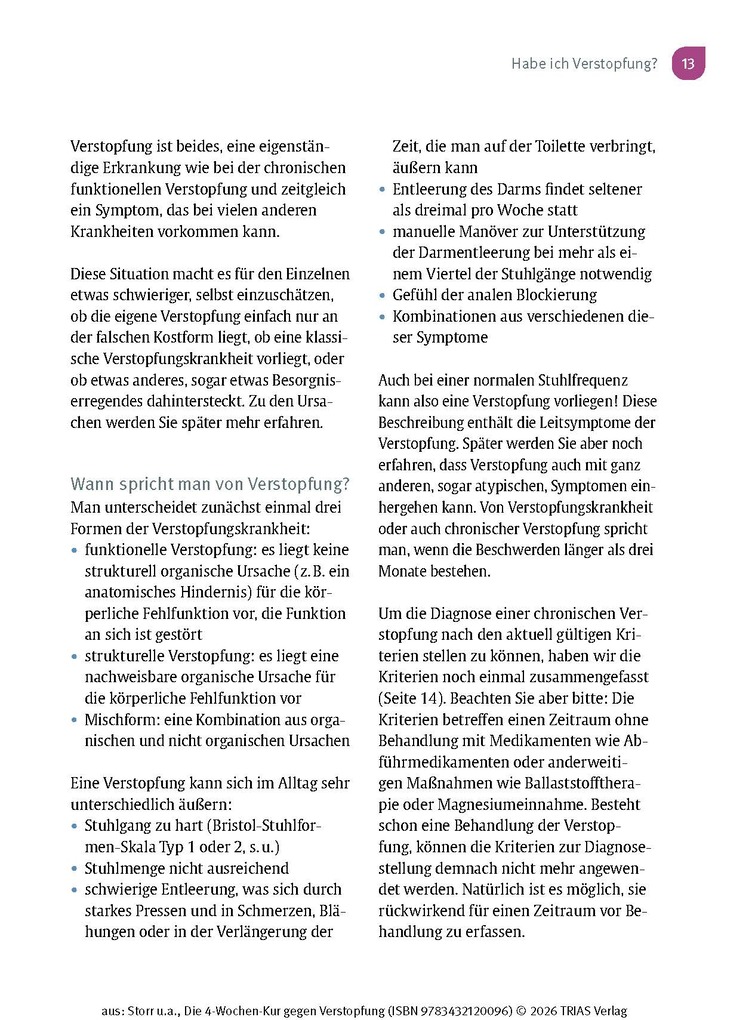 Weitere Ansicht: Die 4-Wochen-Kur gegen Verstopfung | Constanze Storr, Martin Storr
