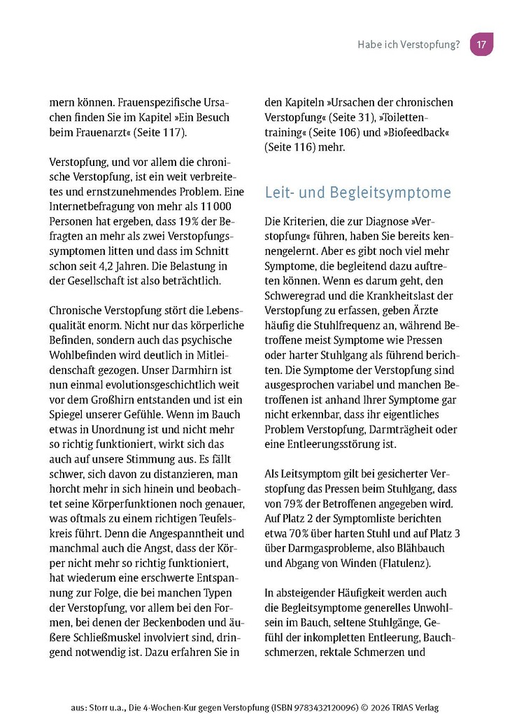 Weitere Ansicht: Die 4-Wochen-Kur gegen Verstopfung | Constanze Storr, Martin Storr