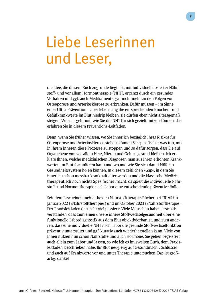 Weitere Ansicht: Nährstoff- & Hormontherapie - Der Präventions-Leitfaden | Helena Orfanos-Boeckel