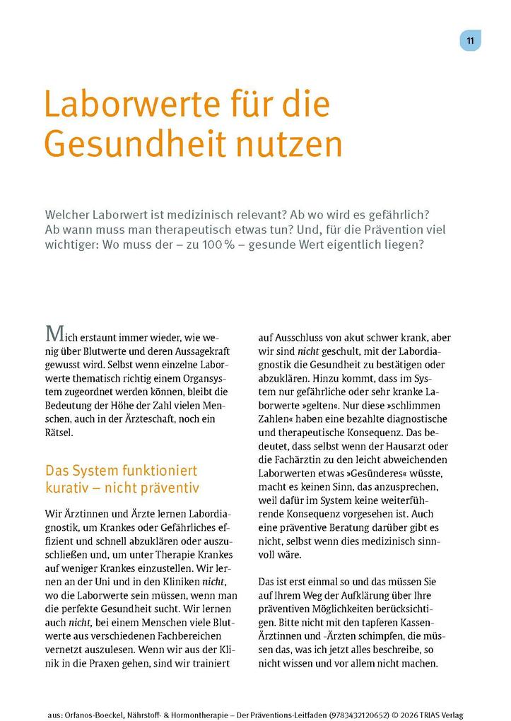Weitere Ansicht: Nährstoff- & Hormontherapie - Der Präventions-Leitfaden | Helena Orfanos-Boeckel