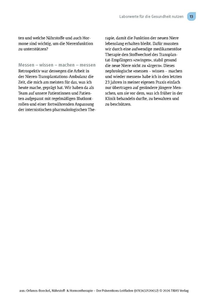 Weitere Ansicht: Nährstoff- & Hormontherapie - Der Präventions-Leitfaden | Helena Orfanos-Boeckel