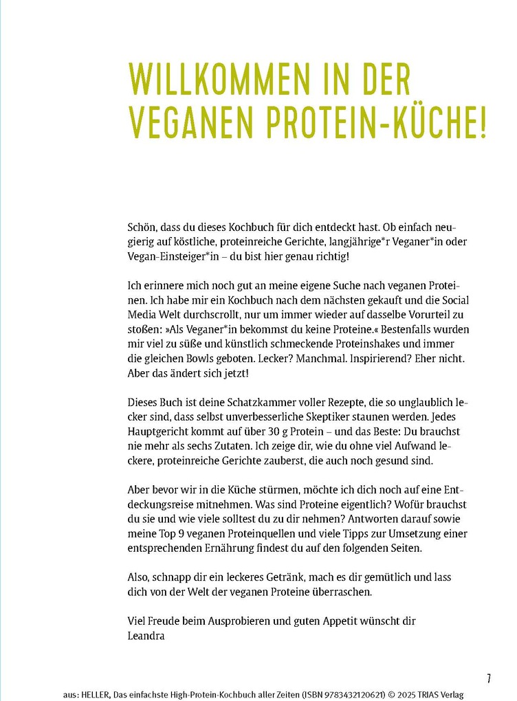 Weitere Ansicht: Das einfachste High-Protein-Kochbuch aller Zeiten | Leandra Heller