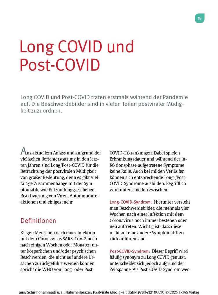 Weitere Ansicht: Naturheilpraxis: Postvirale Müdigkeit | Abbas Schirmohammadi, Philipp Feichtinger