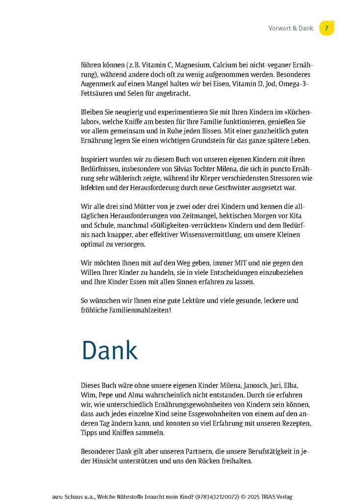 Weitere Ansicht: Welche Nährstoffe braucht mein Kind? | Judith Schaus, Silvia Kraatz, Franziska Delgas