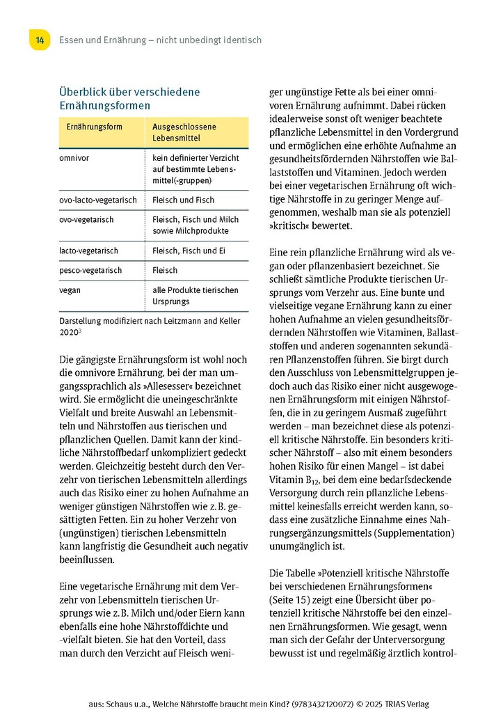 Weitere Ansicht: Welche Nährstoffe braucht mein Kind? | Judith Schaus, Silvia Kraatz, Franziska Delgas