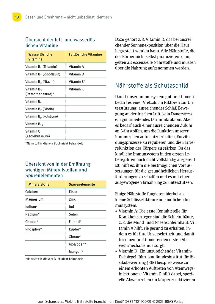 Weitere Ansicht: Welche Nährstoffe braucht mein Kind? | Judith Schaus, Silvia Kraatz, Franziska Delgas