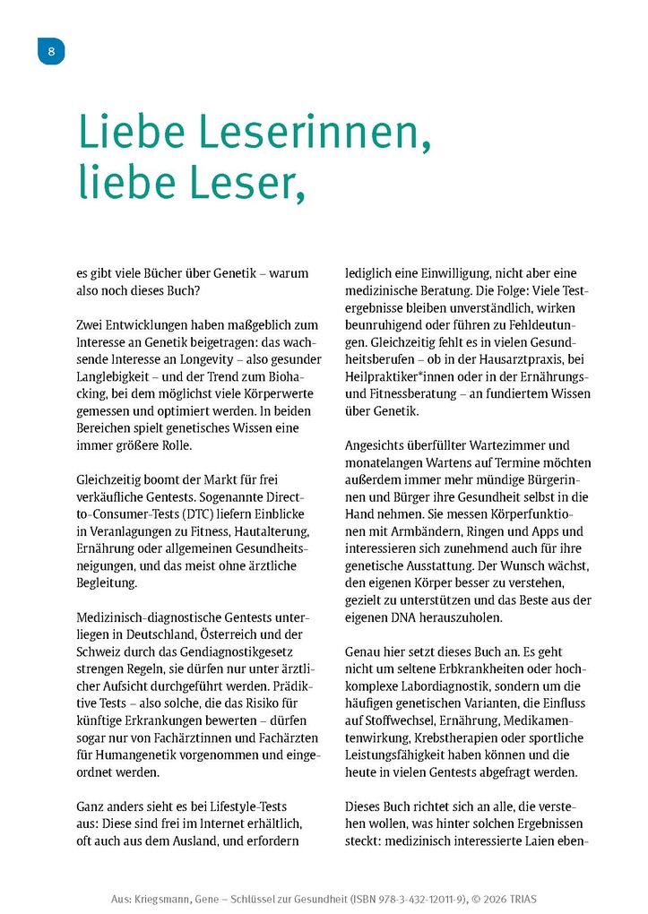 Weitere Ansicht: Gene - Schlüssel zur Gesundheit | Jörg Kriegsmann