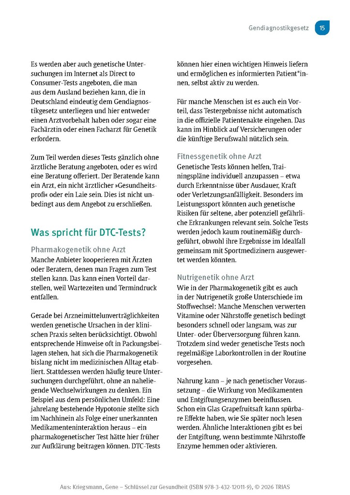 Weitere Ansicht: Gene - Schlüssel zur Gesundheit | Jörg Kriegsmann