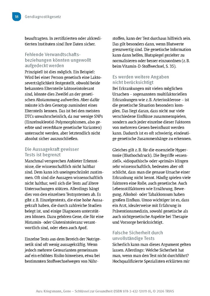 Weitere Ansicht: Gene - Schlüssel zur Gesundheit | Jörg Kriegsmann