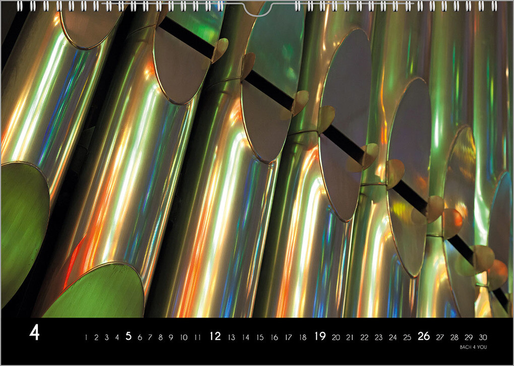 Weitere Ansicht: Musikinstrumente, ein Musik-Kalender 2026, DIN A4 | Peter Bach jr.