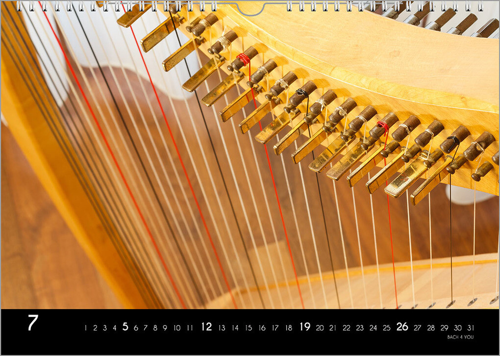 Weitere Ansicht: Musikinstrumente, ein Musik-Kalender 2026, DIN A4 | Peter Bach jr.