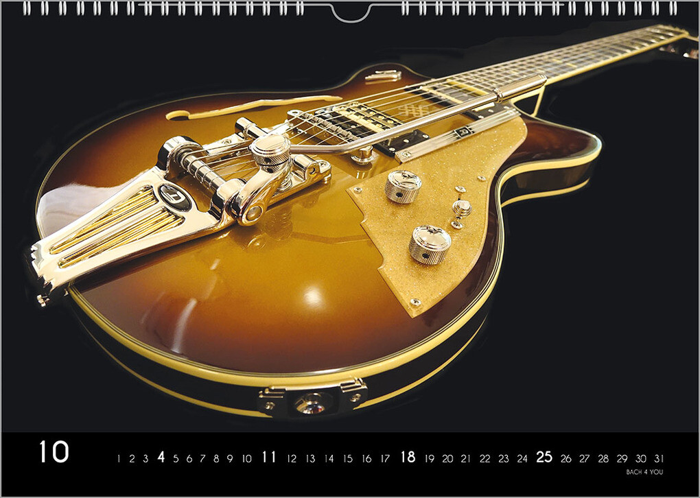 Weitere Ansicht: Musikinstrumente, ein Musik-Kalender 2026, DIN A4 | Peter Bach jr.