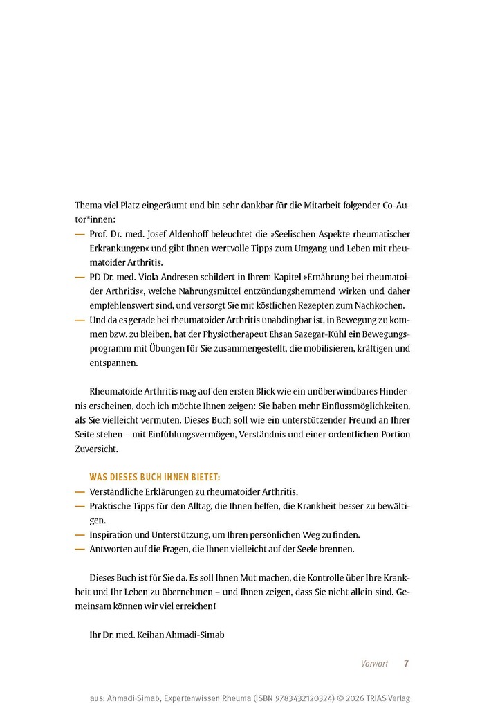 Weitere Ansicht: Expertenwissen: Rheuma | Keihan Ahmadi-Simab