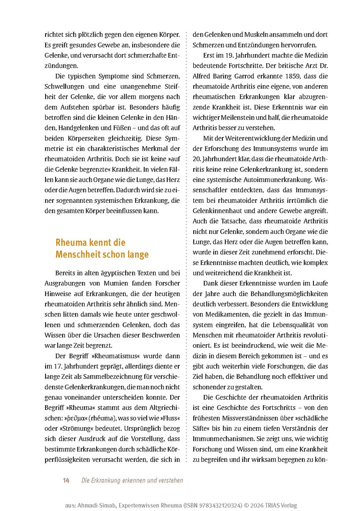 Weitere Ansicht: Expertenwissen: Rheuma | Keihan Ahmadi-Simab
