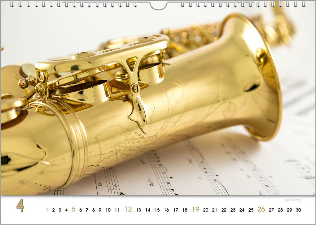 Weitere Ansicht: Blech-Instrumente - Musik-Kalender 2026, DIN A3 | Peter Bach jr.