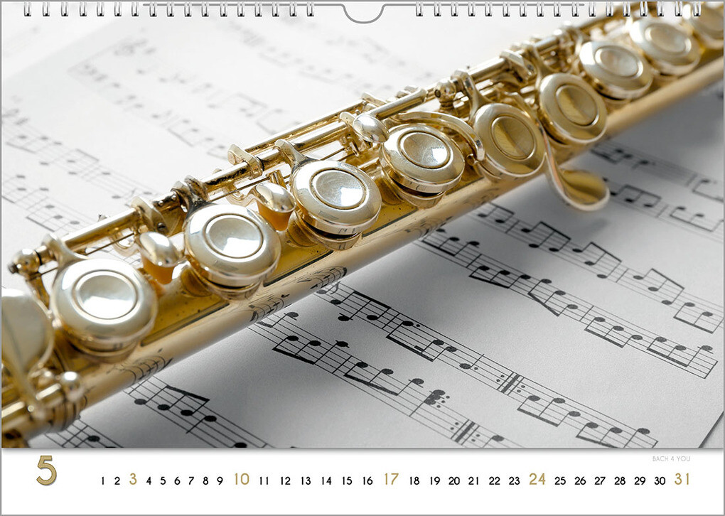 Weitere Ansicht: Blech-Instrumente - Musik-Kalender 2026, DIN A3 | Peter Bach jr.