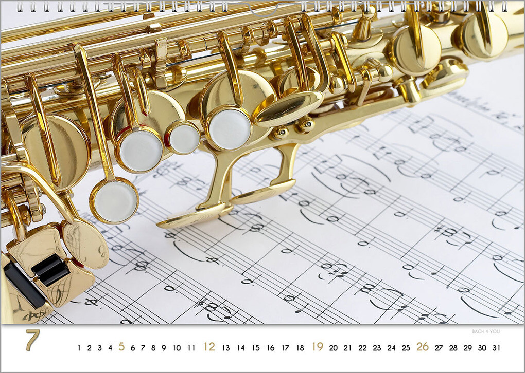 Weitere Ansicht: Blech-Instrumente - Musik-Kalender 2026, DIN A3 | Peter Bach jr.