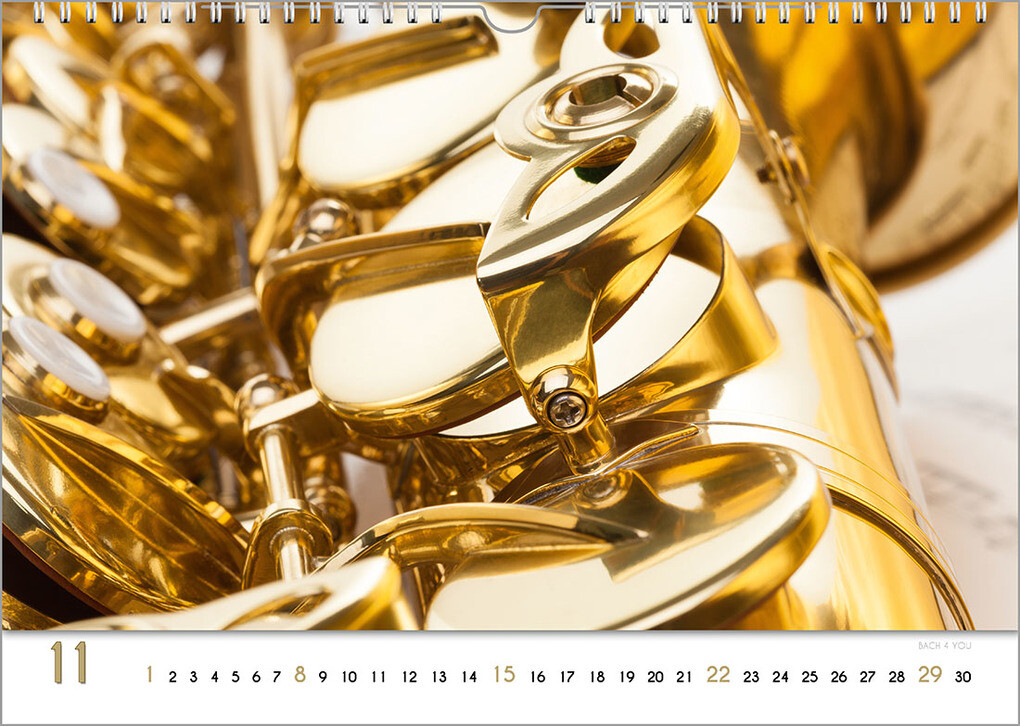 Weitere Ansicht: Blech-Instrumente - Musik-Kalender 2026, DIN A3 | Peter Bach jr.