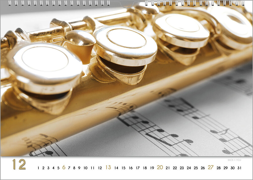 Weitere Ansicht: Blech-Instrumente - Musik-Kalender 2026, DIN A3 | Peter Bach jr.