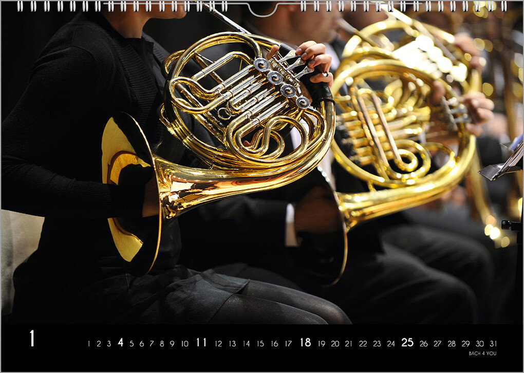 Weitere Ansicht: Der Kalender für Klassik-Musik-Freunde, ein Musik-Kalender, 2026, DIN A3 | Peter Bach jr.