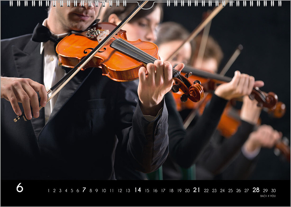 Weitere Ansicht: Der Kalender für Klassik-Musik-Freunde, ein Musik-Kalender, 2026, DIN A3 | Peter Bach jr.