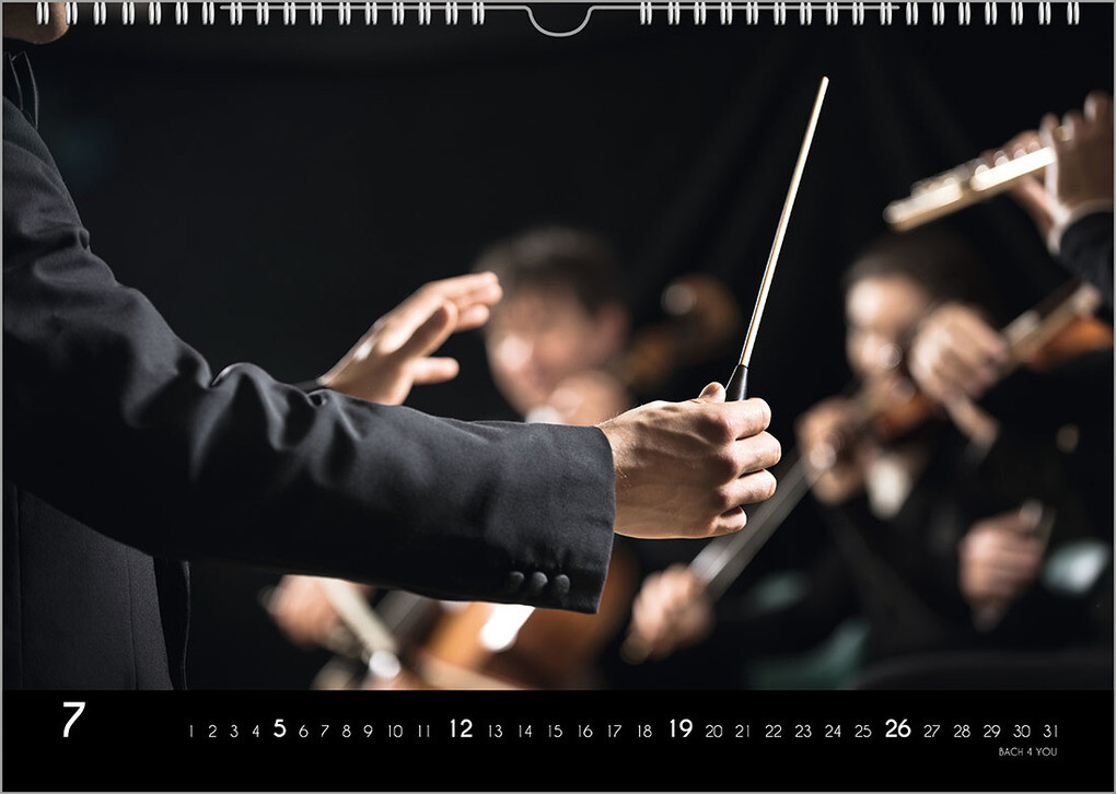 Weitere Ansicht: Der Kalender für Klassik-Musik-Freunde, ein Musik-Kalender, 2026, DIN A3 | Peter Bach jr.