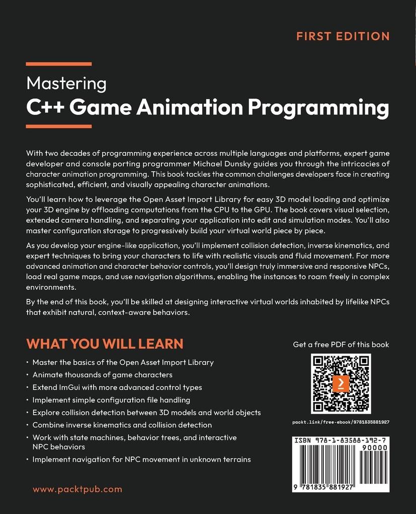 Weitere Ansicht: Mastering C++ Game Animation Programming | Michael Dunsky