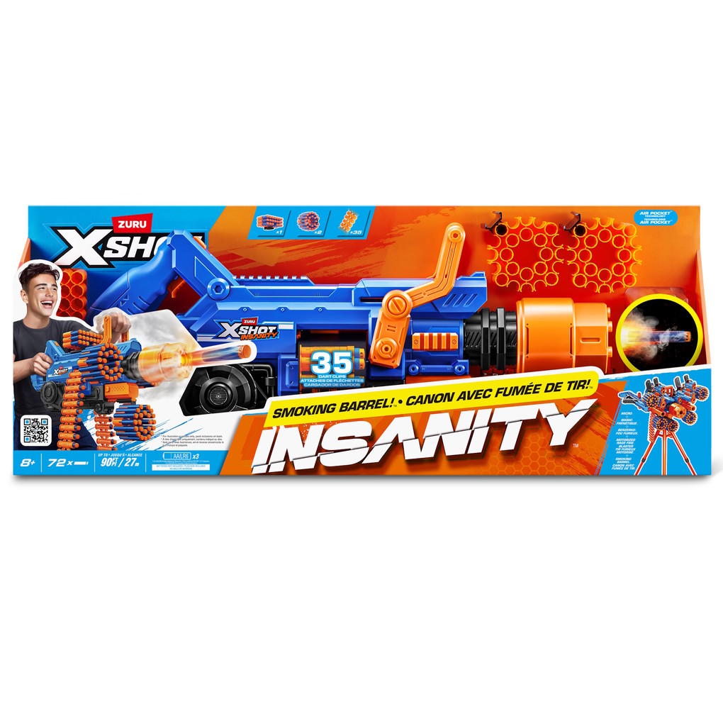 Produktbild: ZURU - XSHOT Insanity Smoking Barrel Blaster