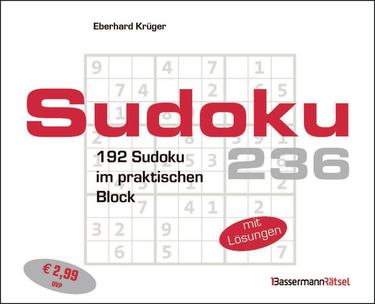 Produktbild: Sudokublock 236 | Eberhard Krüger