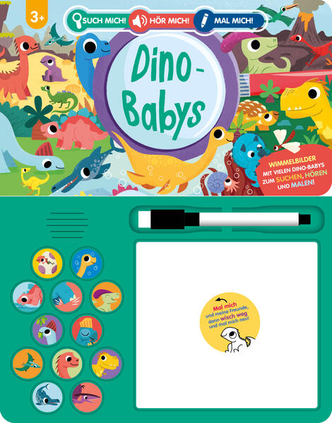 Produktbild: Such mich! Hör mich! Mal mich! Dino-Babys | Louise Martin, Schwager & Steinlein Verlag
