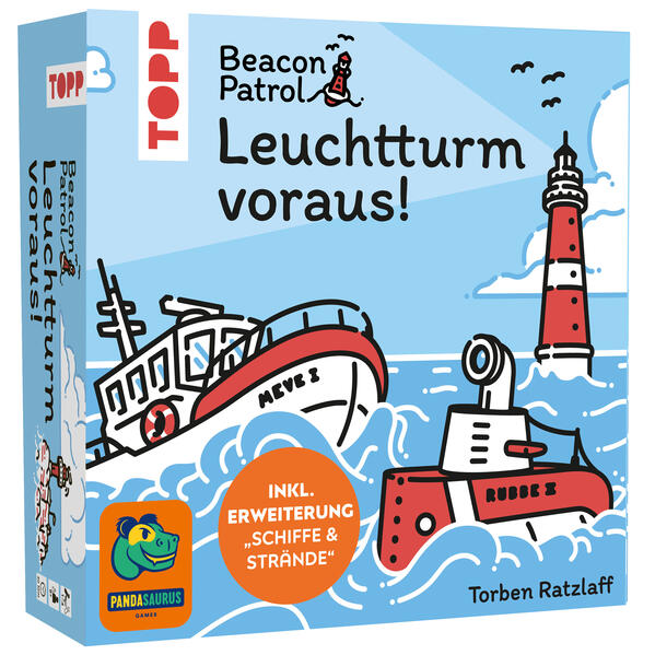 Produktbild: Leuchtturm voraus! Beacon Patrol (deutsche Ausgabe). Inkl. Erweiterung "Schiffe & Strände" | Torben Ratzlaff