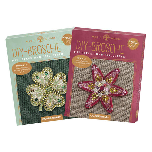 Produktbild: DIY-Broschen mit Perlen und Pailletten