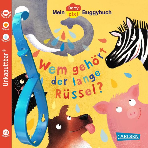 Produktbild: Baby Pixi (unkaputtbar) 171: Mein Baby-Pixi-Buggybuch: Wem gehört der lange Rüssel? | Elsa Klever