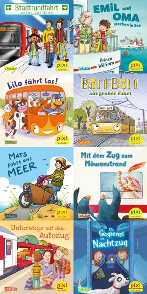 Produktbild: Pixi-Box 307: Pixi unterwegs mit Bus und Bahn (8x8 Exemplare) | Diverse