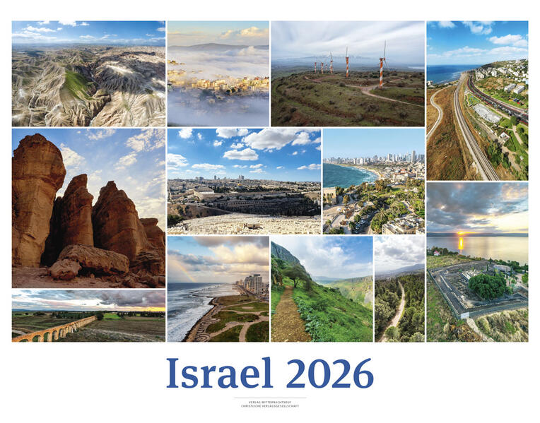 Produktbild: Israelkalender 2026 White Version