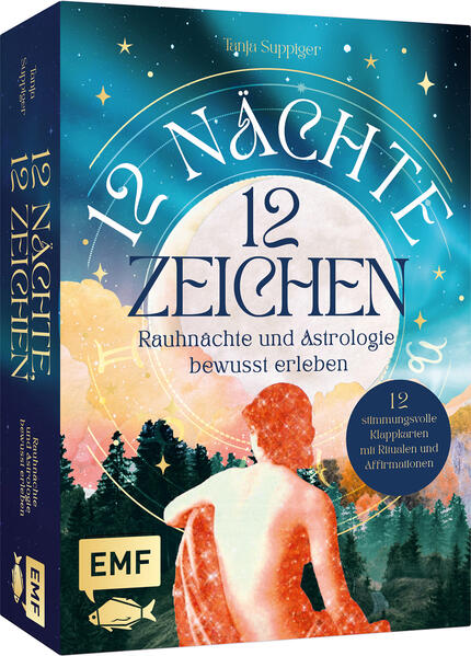 Produktbild: Kartenset: 12 Nächte, 12 Zeichen | Rauhnächte und Astrologie bewusst erleben - mit Ritualen, Affirmationen und Videomeditationen | Tanja Suppiger