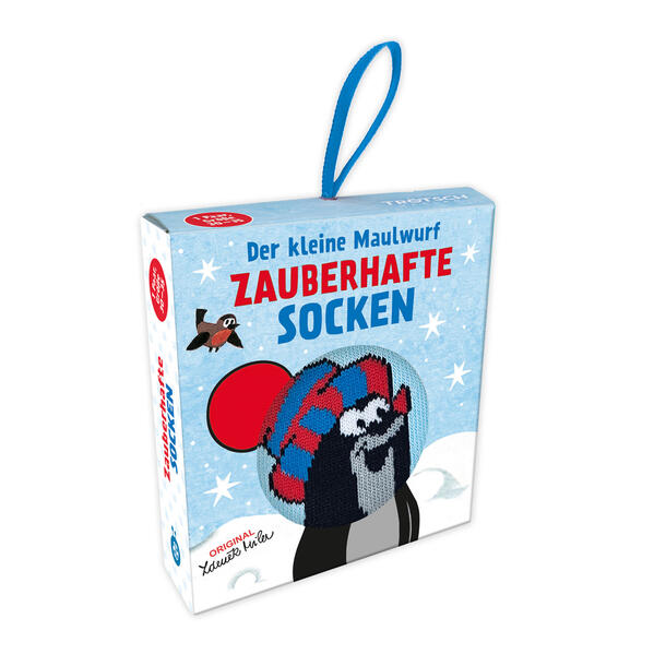 Produktbild: TRÖTSCH - Der kleine Maulwurf Zauberhafte Socken Winter Größe 30 bis 35