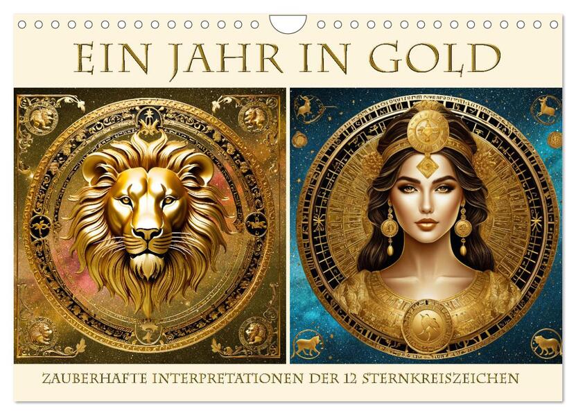 Produktbild: Ein Jahr in Gold (Wandkalender 2026 DIN A4 quer), CALVENDO Monatskalender | Calvendo, Claudia Kleemann
