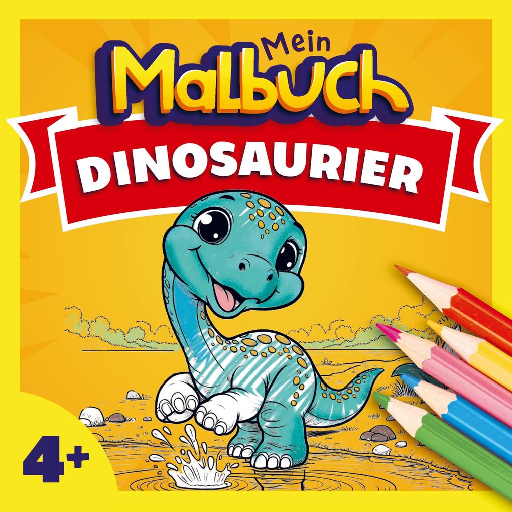 Produktbild: Malbuch Dinosaurier ab 4 Jahren | Mein Malbuch