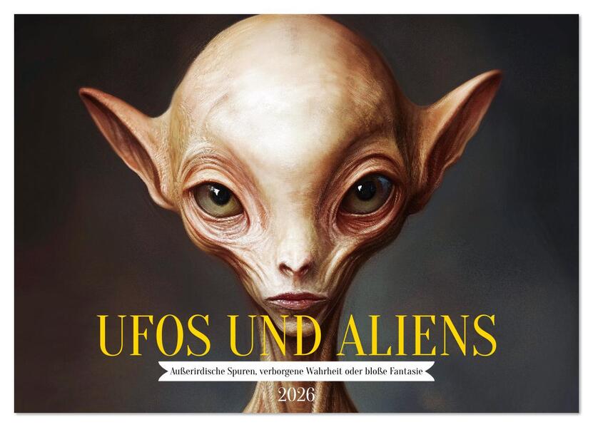 Produktbild: UFOs und Aliens - Außerirdische Spuren, verborgene Wahrheit oder bloße Fantasie (Wandkalender 2026 DIN A3 quer), CALVENDO Monatskalender | Calvendo, MB Fotografie