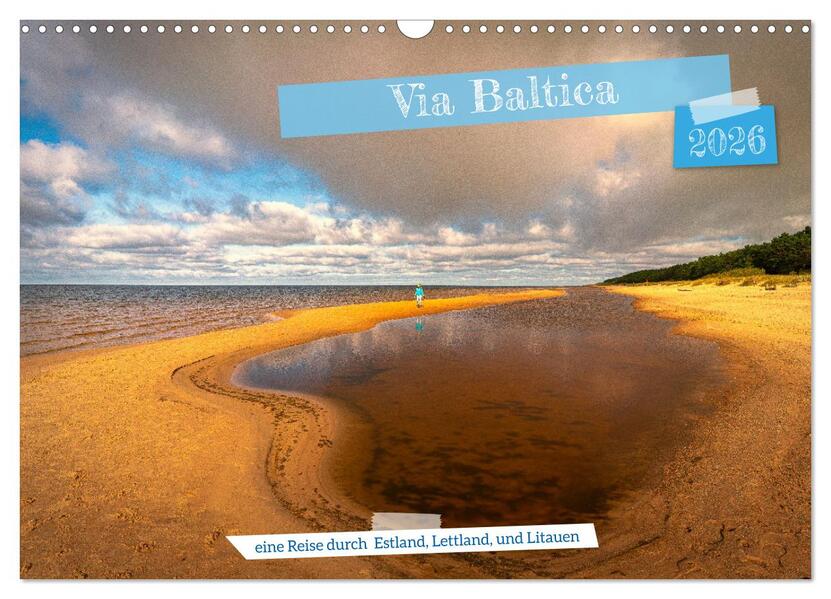 Produktbild: Via Baltica - eine Reise durch Estland, Lettland und Litauen (Wandkalender 2026 DIN A3 quer), CALVENDO Monatskalender | Ulrich Männel, Calvendo